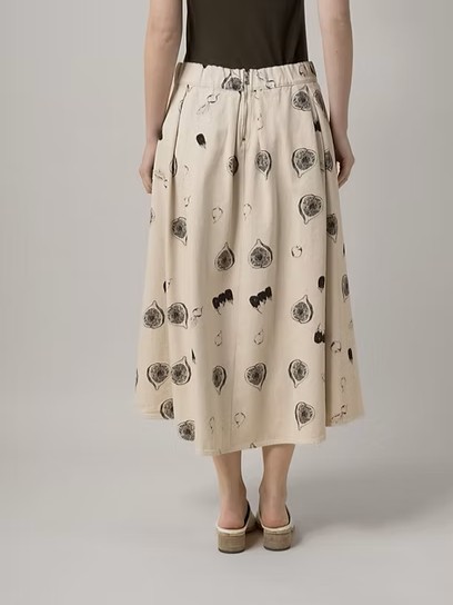 Aequamente Cotton Print Skirt