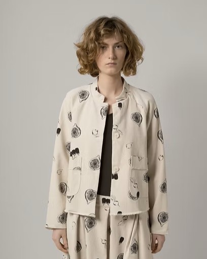 Aequamente Cotton Print Jacket