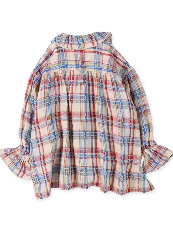 Double-weave Plaid Blouse - Image 4