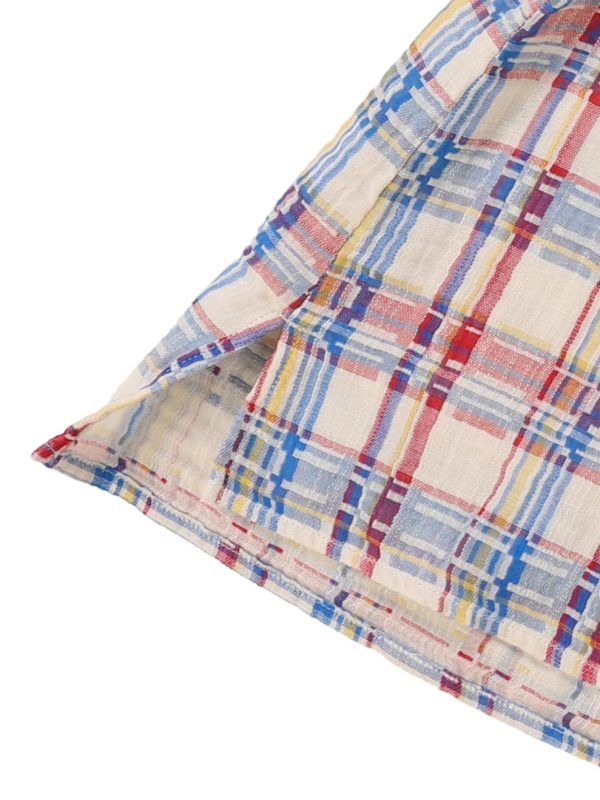 Double-weave Plaid Blouse - Image 6