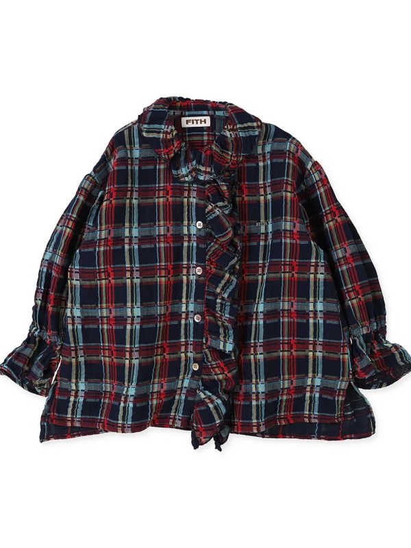 Double-weave Plaid Blouse - Image 3