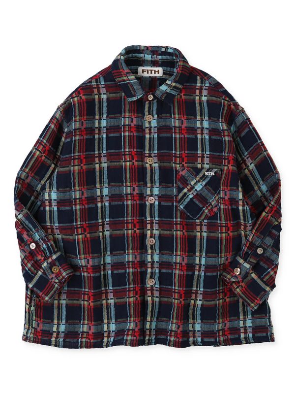 Double-weave Plaid Shirt