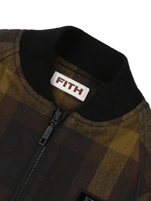 Cotton Nep Plaid Blouson - Image 4