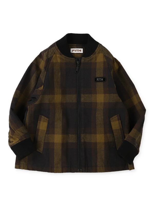 Cotton Nep Plaid Blouson