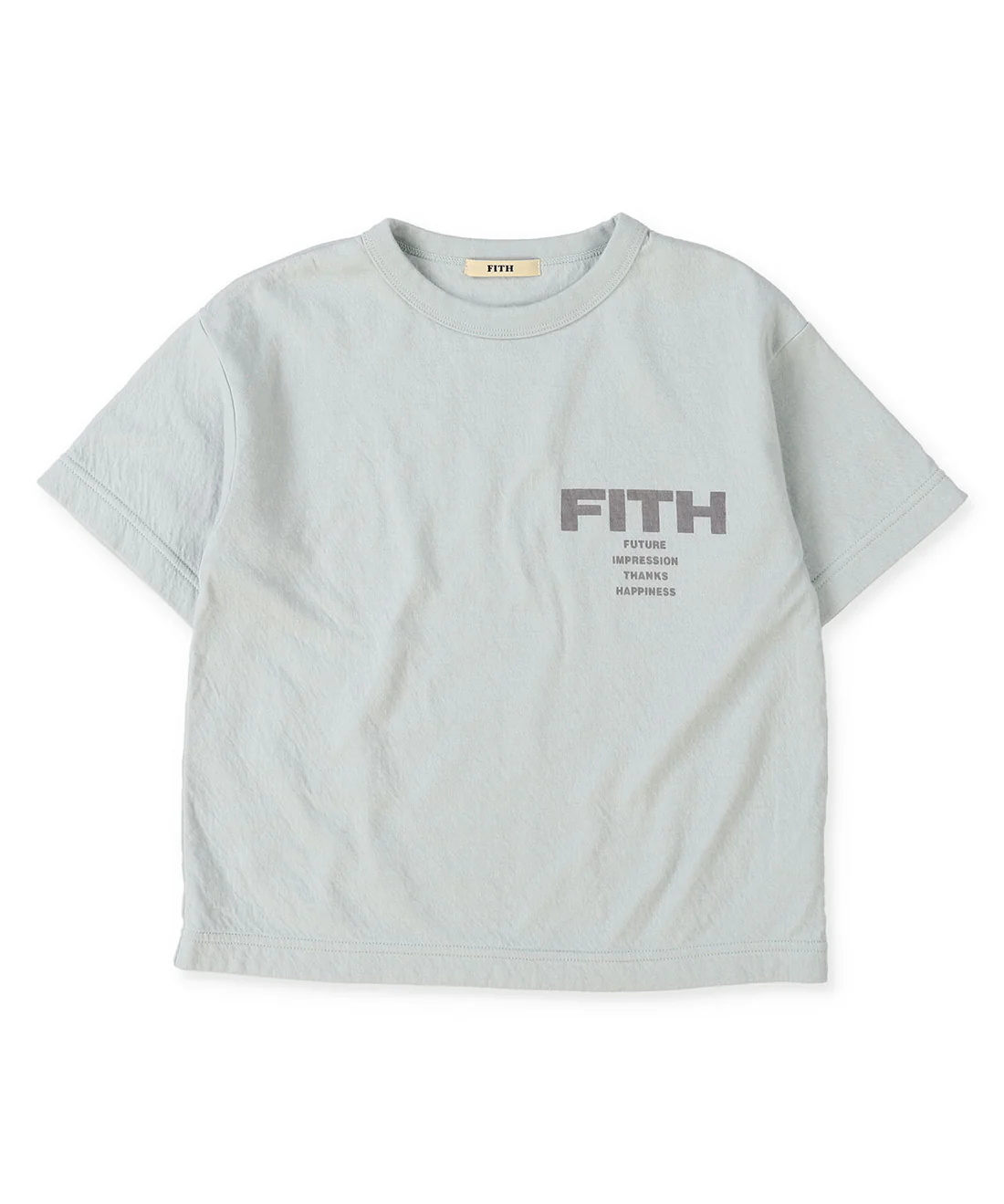 Feather Knit Double Cloth Logo Tee