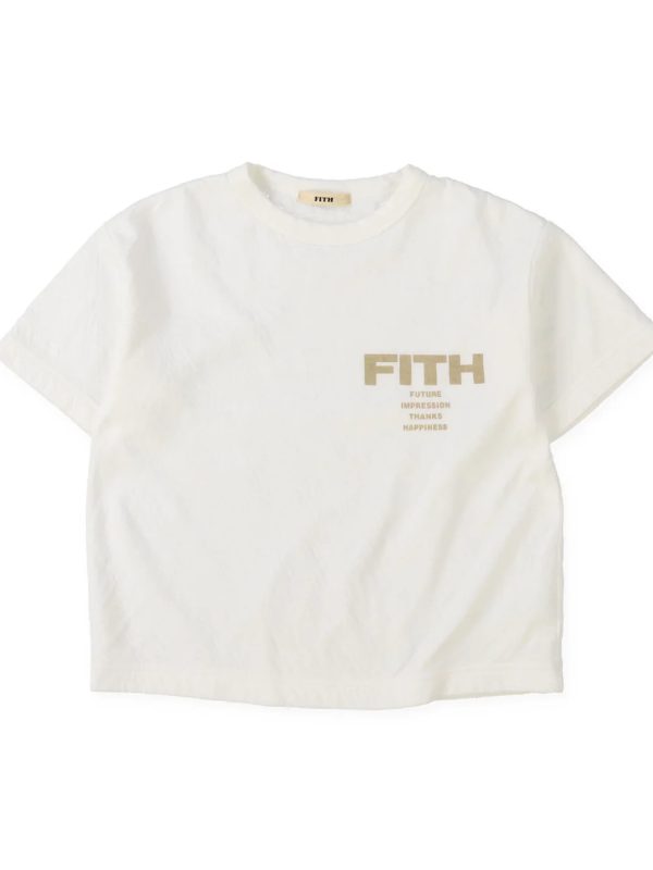 Feather Knit Double Cloth Logo Tee