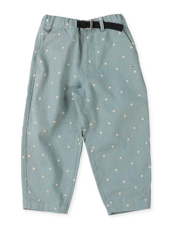Embroidered Dot Pants
