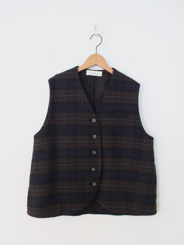 Annie Cotton Wool Check Vest