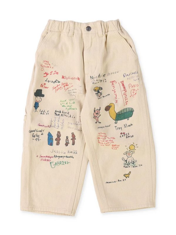 DD Kids Fleece-lined Twill Scribble Pants - Image 3