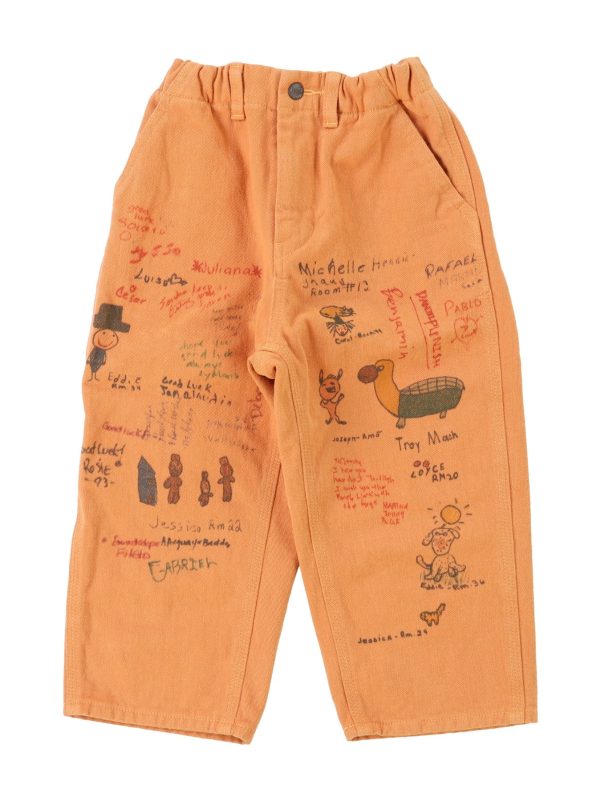 DD Kids Fleece-lined Twill Scribble Pants