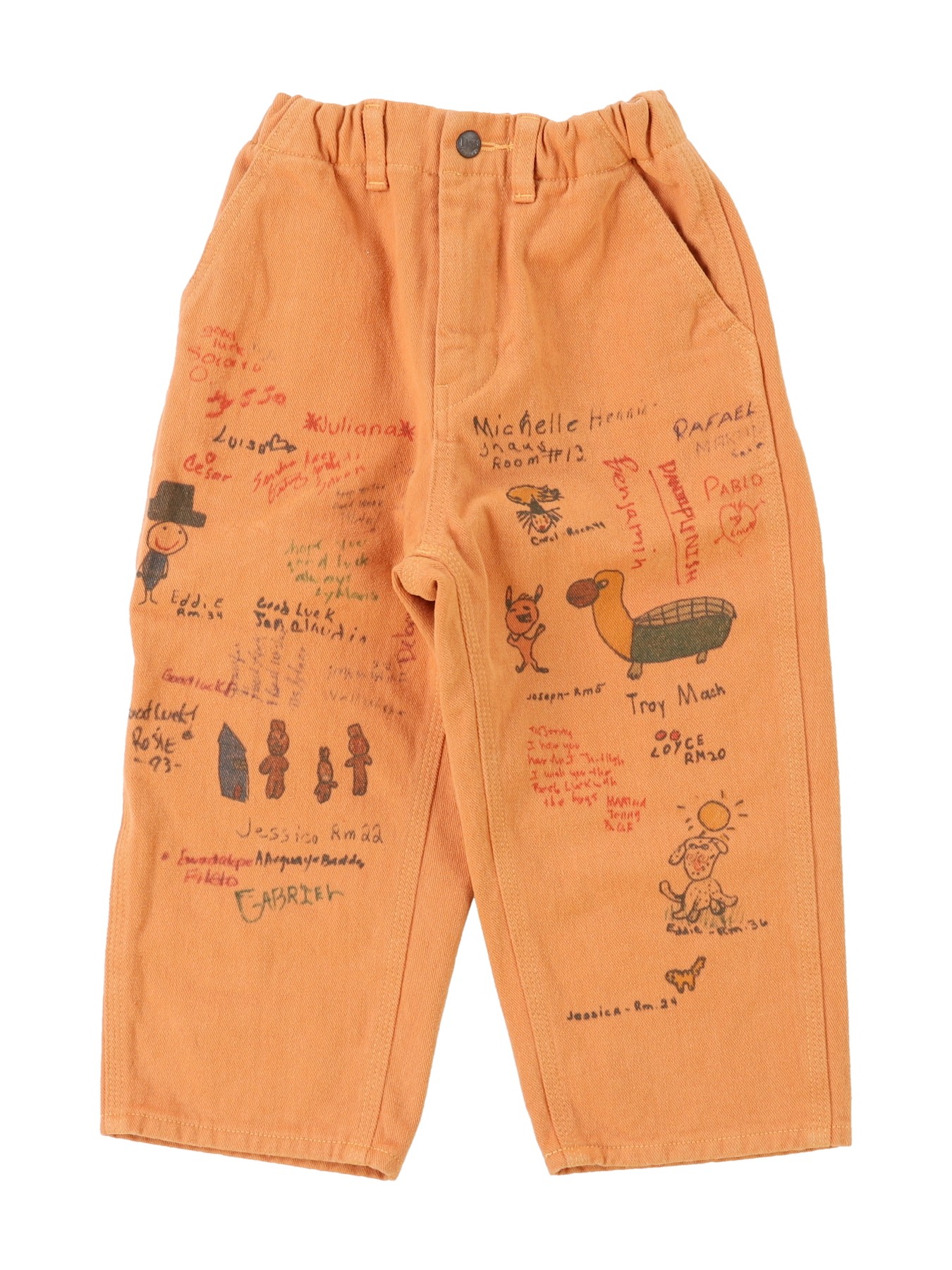 DD Kids Fleece-lined Twill Scribble Pants