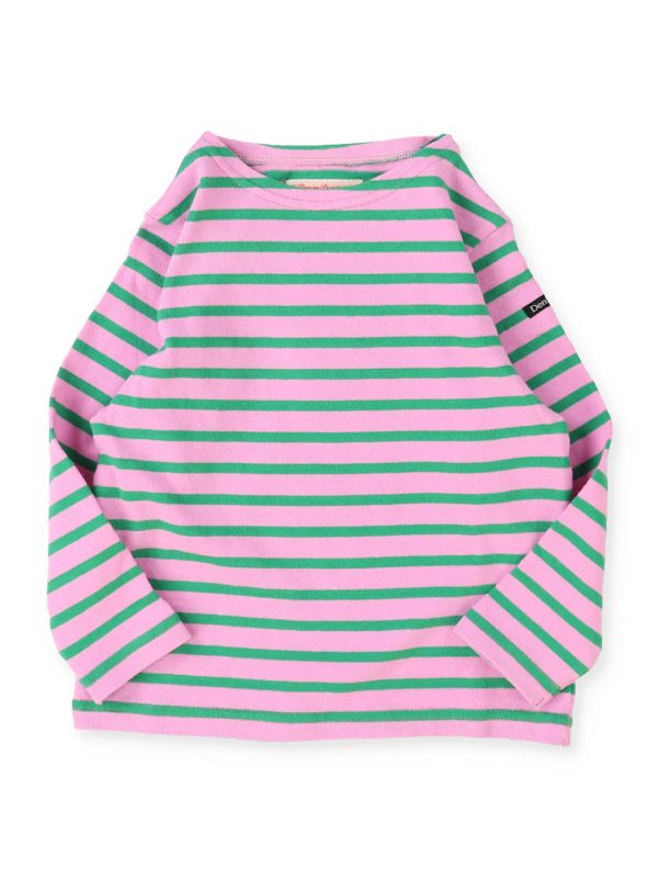 Striped Boat Neck L/S Tee