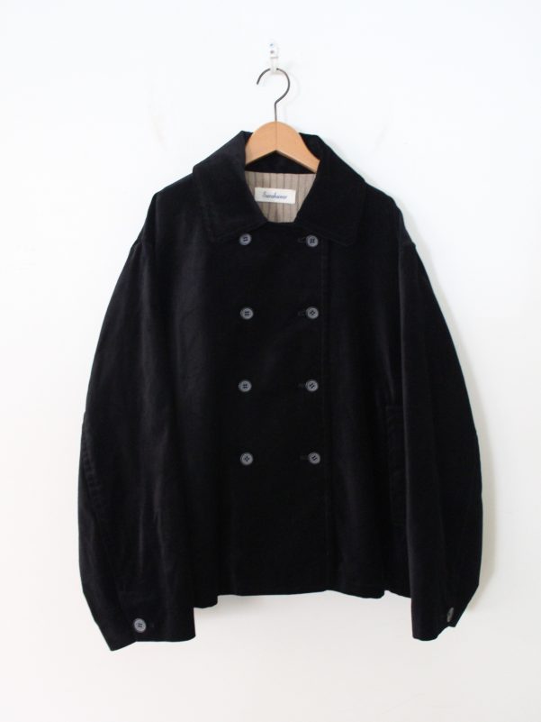 Pea Velveteen Coat