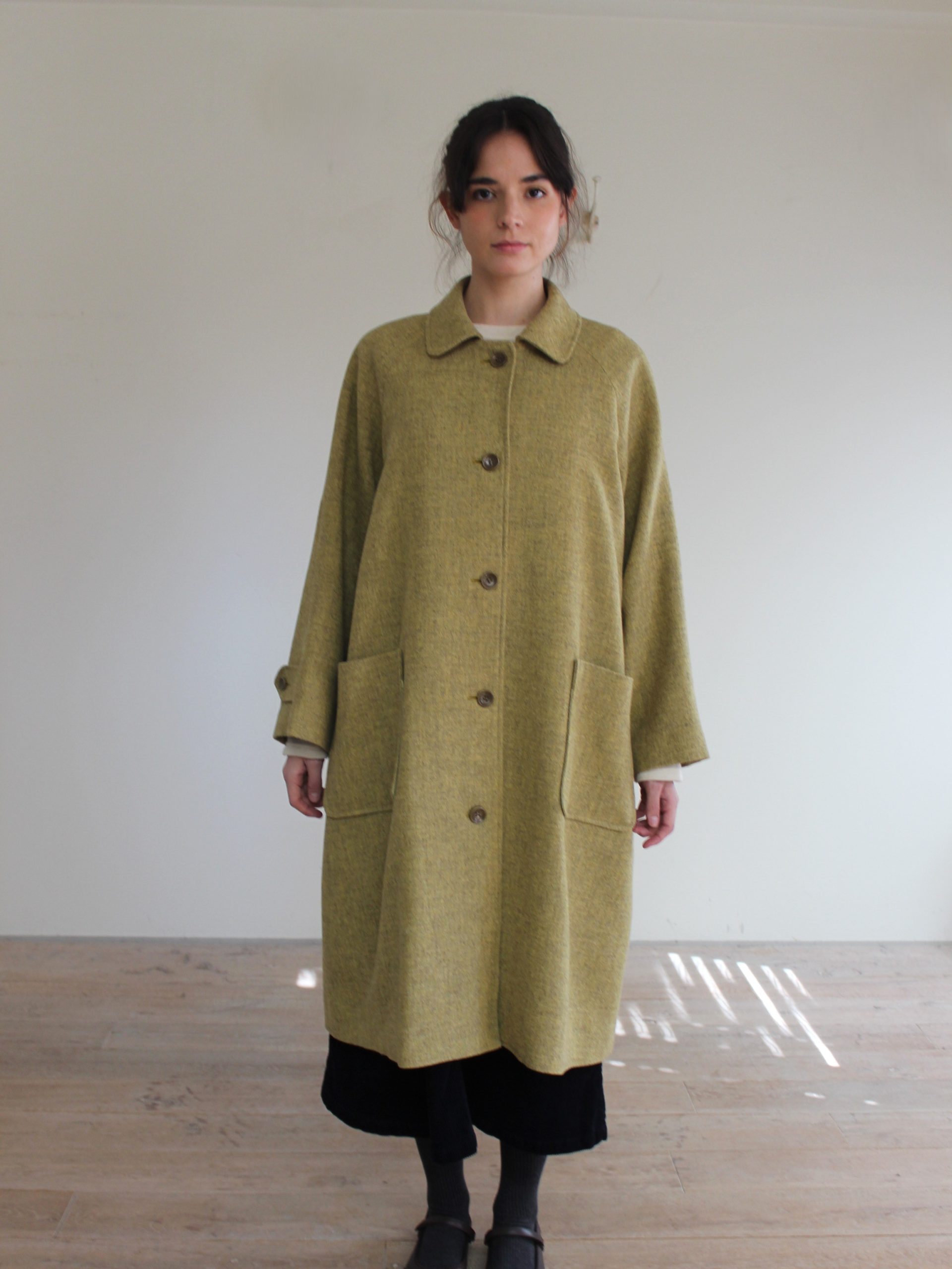 Lila British Tweed Wool Coat
