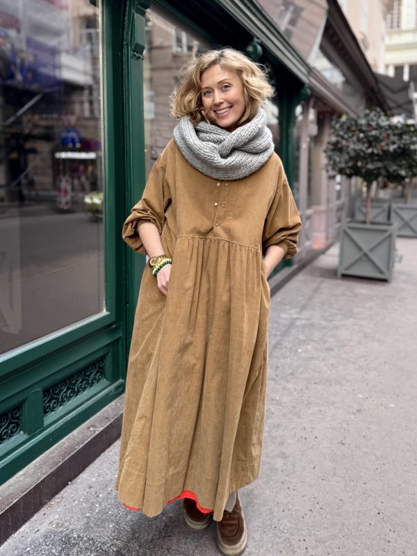 Fine Corduroy Cotton Dress