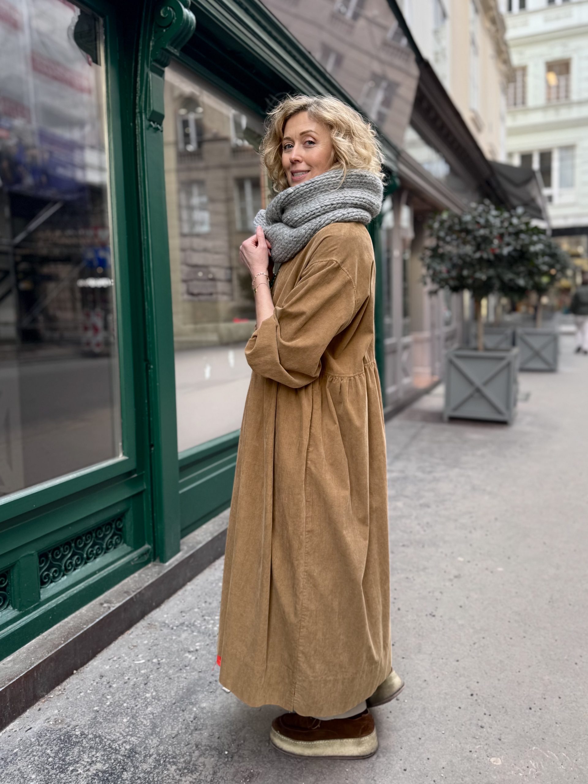 Fine Corduroy Cotton Dress