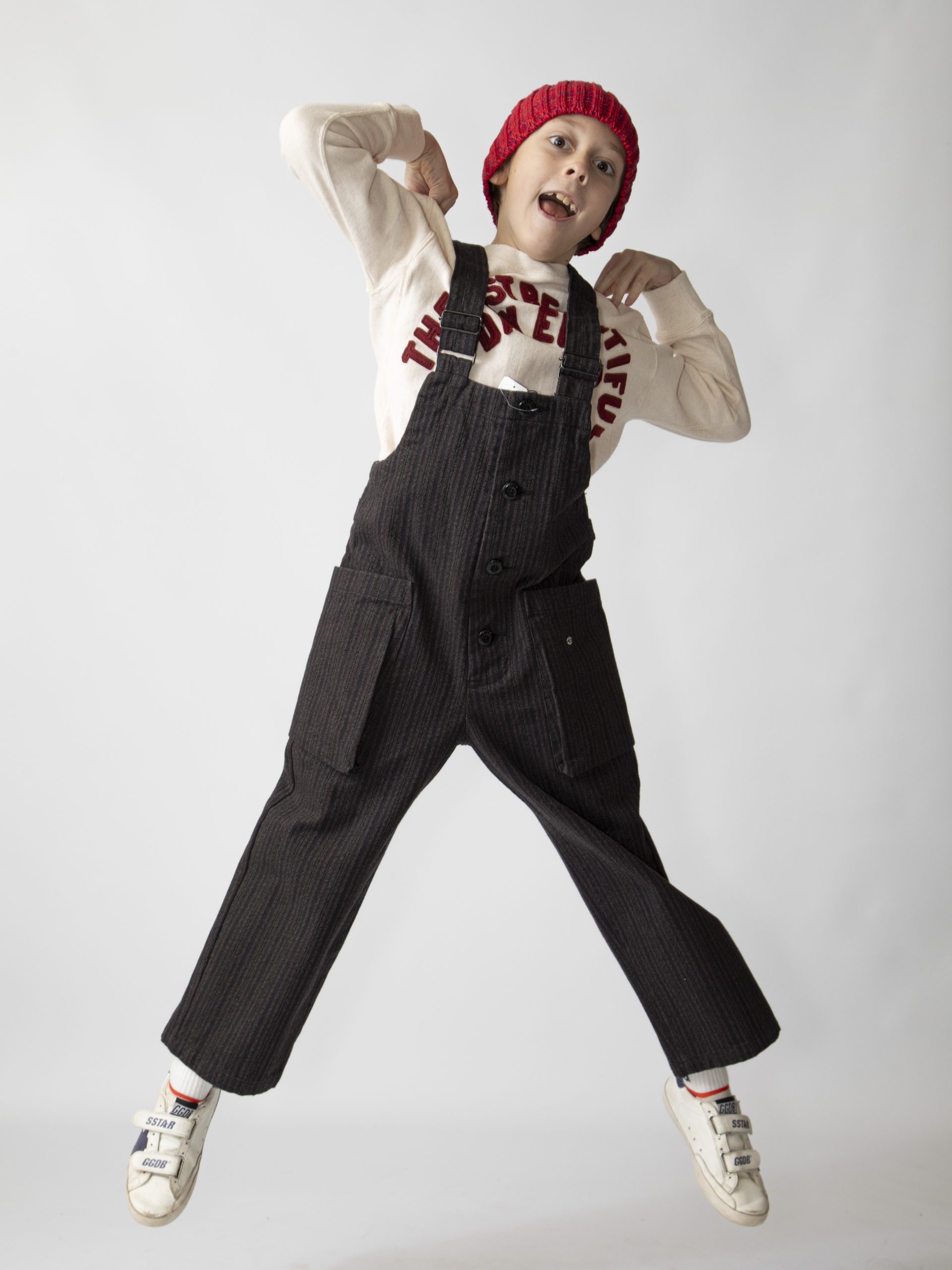 FITH KIDS Mottle Striped Overall