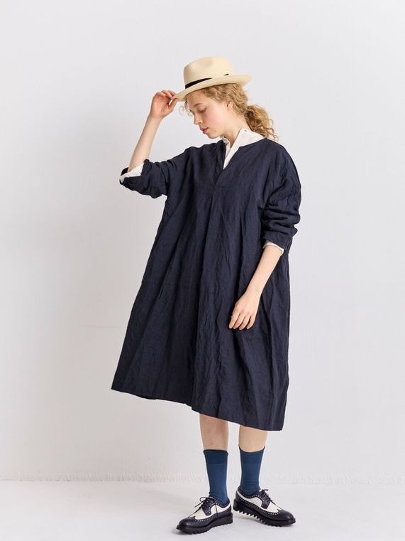 Wool Linen Skipper Dress
