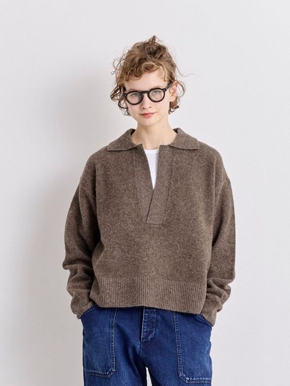 Skipper Color Yak Wool Knit
