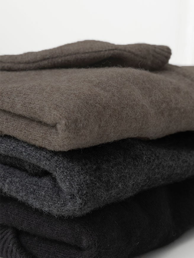 Yak Wool Hoodie Zip Knit