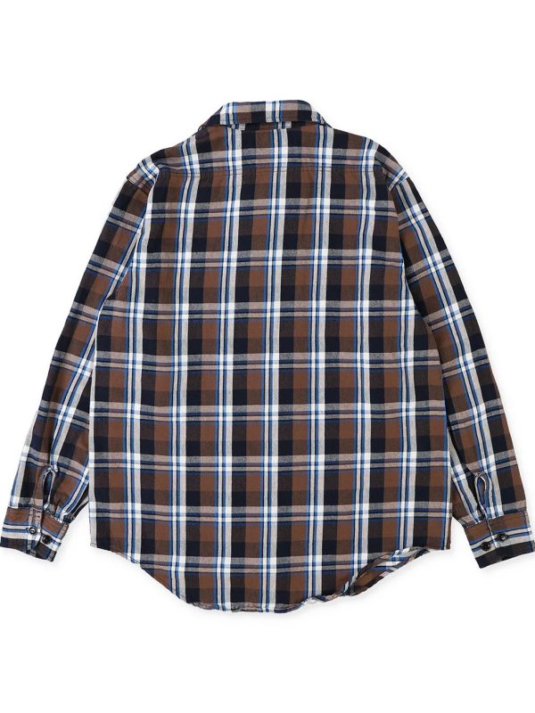 Uneven Plaid Shirt - Image 3