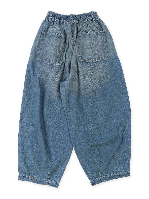 8oz Denim Scribble Balloon Pants - Image 4