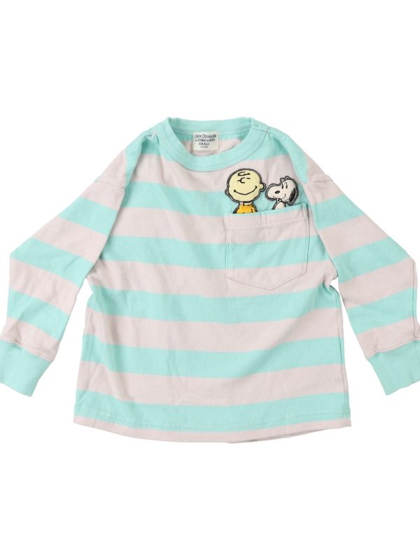 Wide Striped SNOOPY Tee