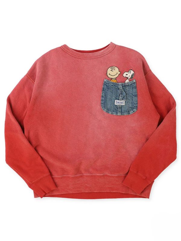 Vintage Fleece SNOOPY Pocket Sweatshirt