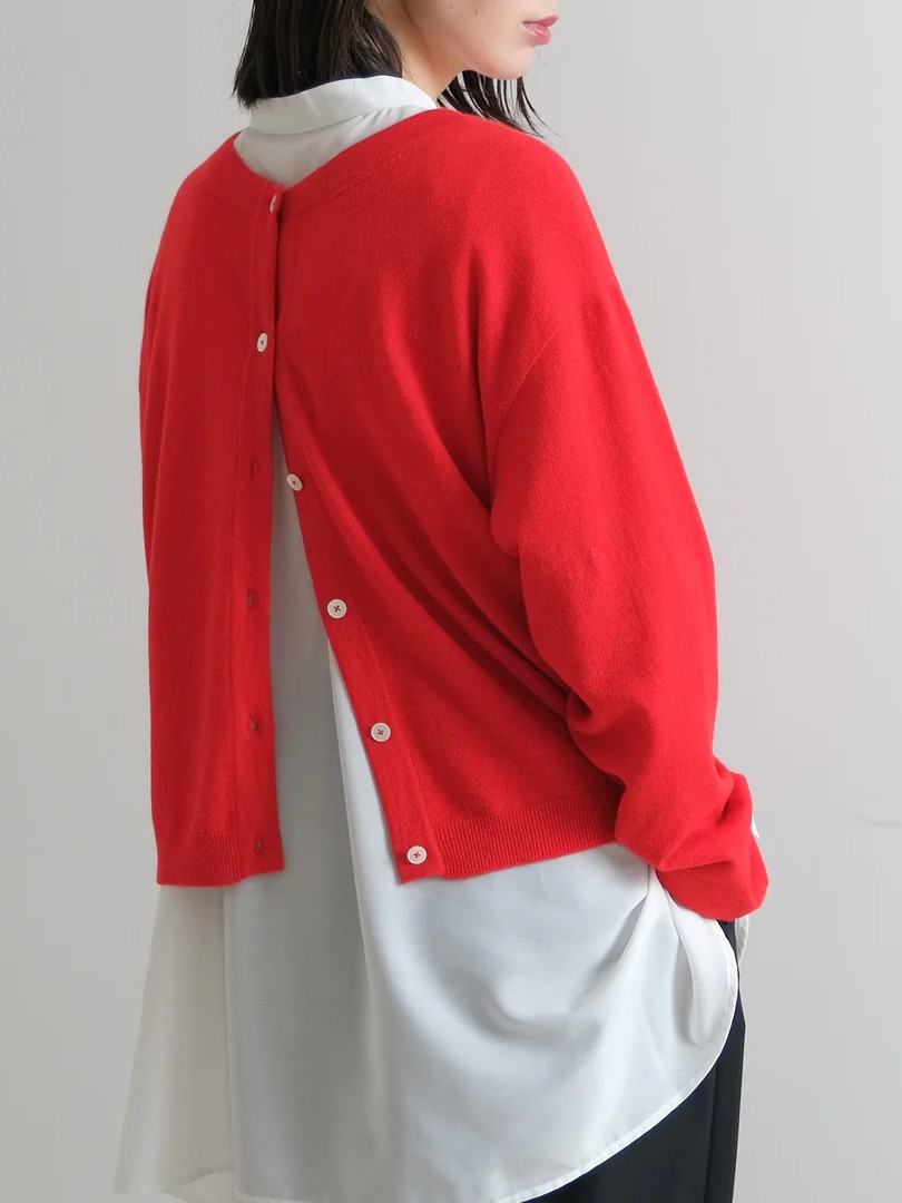 BABY CASHMERE crew neck cardigan