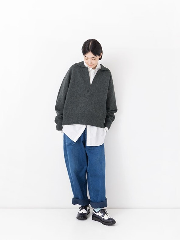 Skipper Color Yak Wool Knit