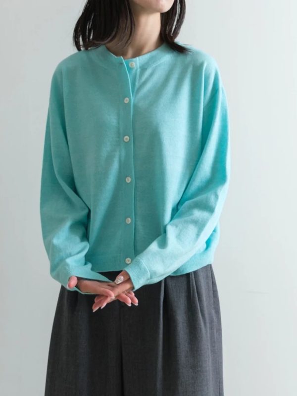 BABY CASHMERE crew neck cardigan