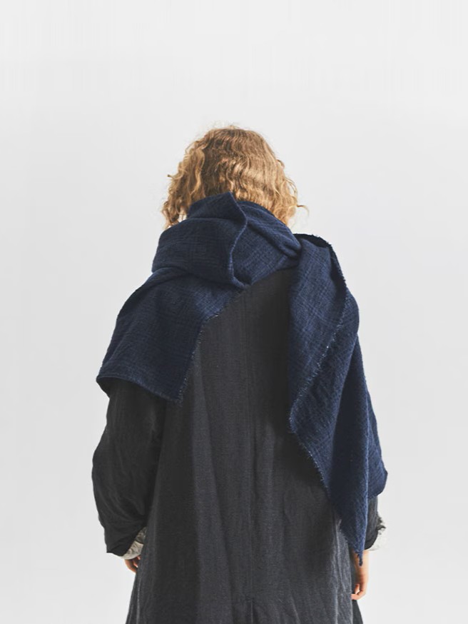 Veritecoeur Cotton Wool Check Stole