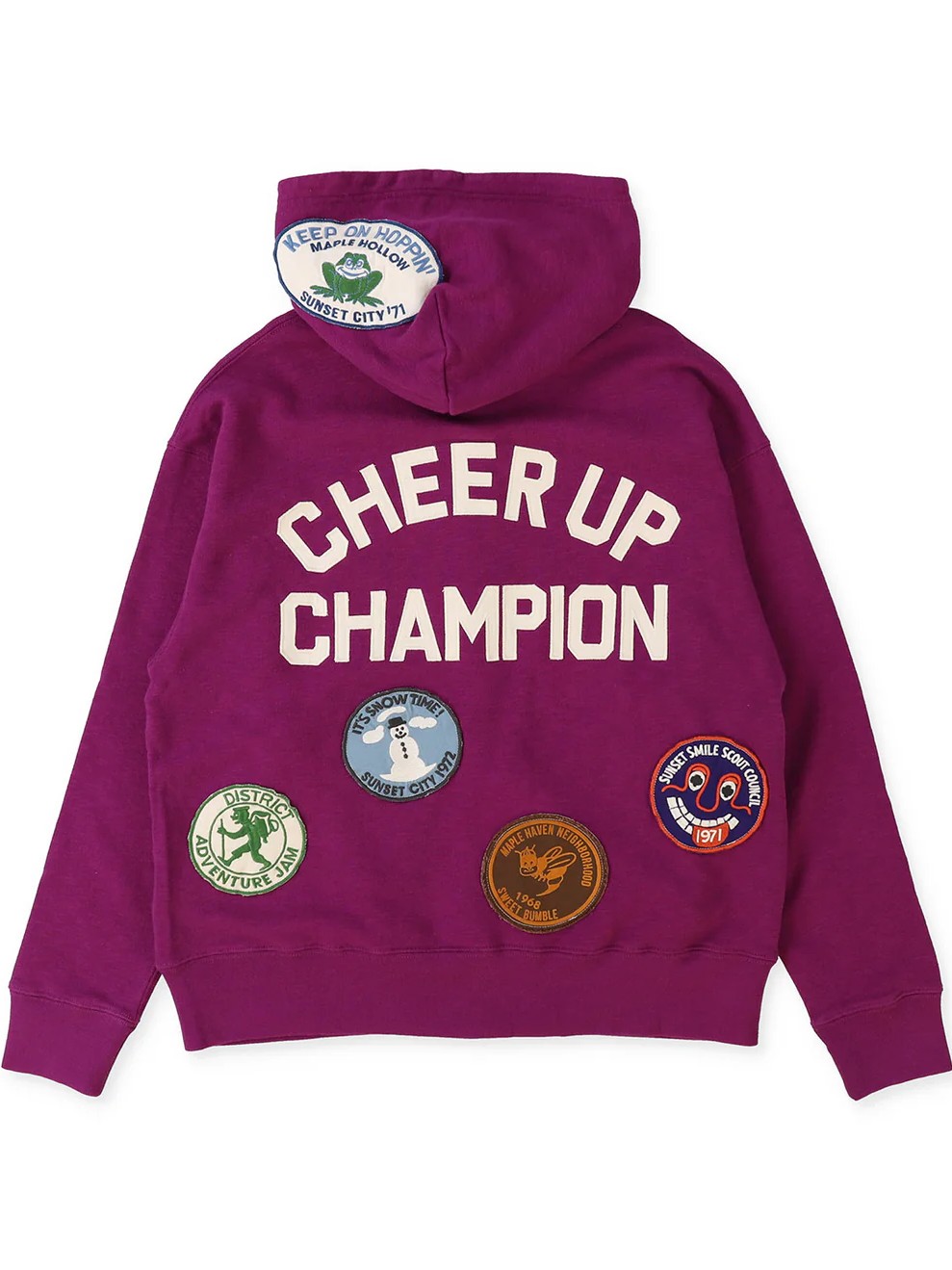 Patch Sweat Hoodie Jacket