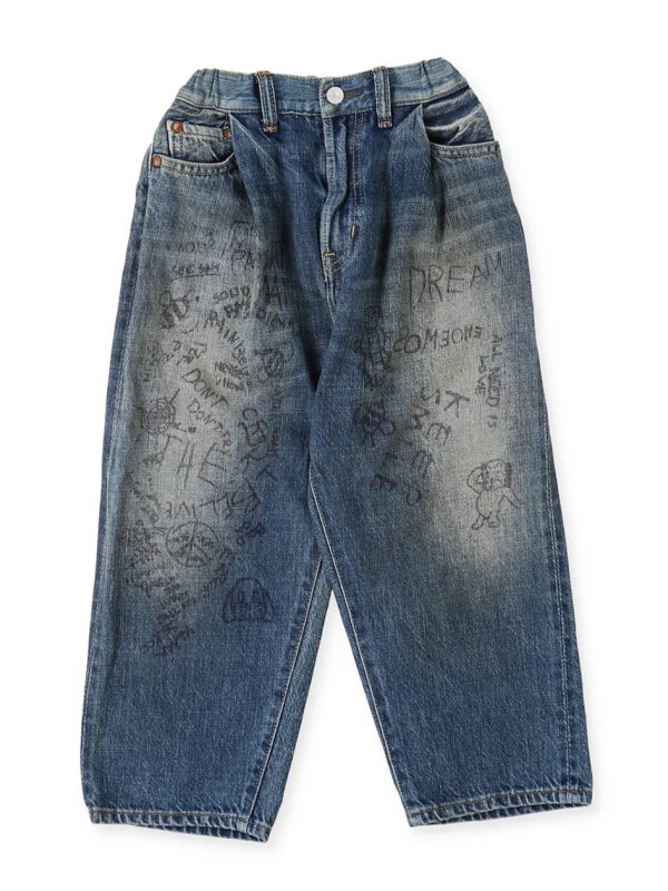 DD Kids Airy Denim Scribble Easy Pants