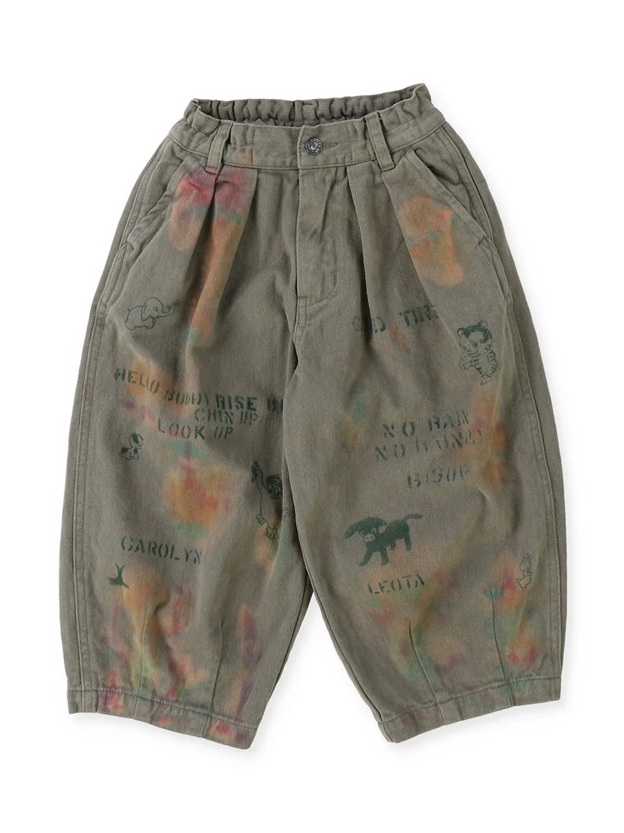 Wool Lining Colorful Balloon Pants