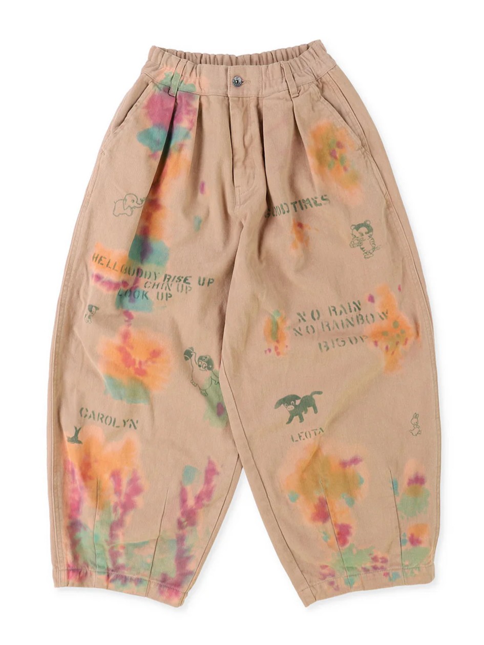 Wool Lining Colorful Balloon Pants