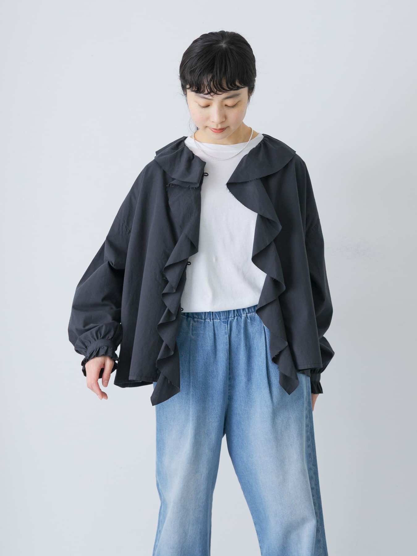 KAGURE Frill Collar Shirt