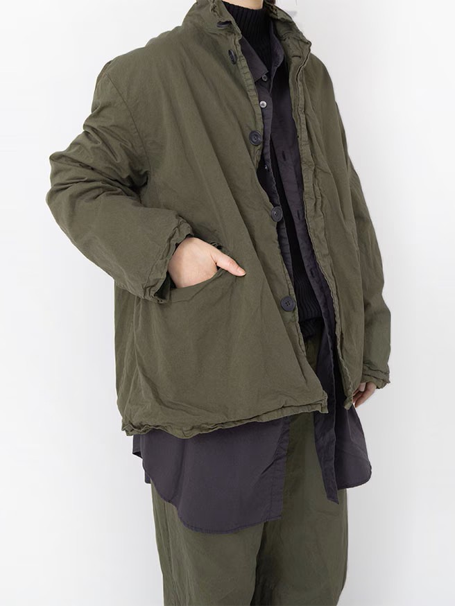 Veritecoeur Garment dyed short coat