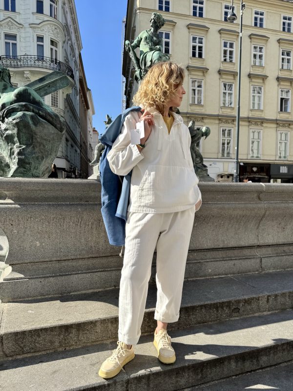 Herringbone Co/Li Balloon Pants