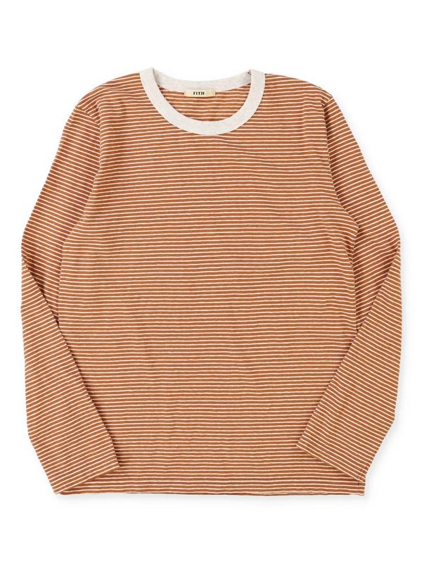 Recycled Cotton Striped L/S Tee