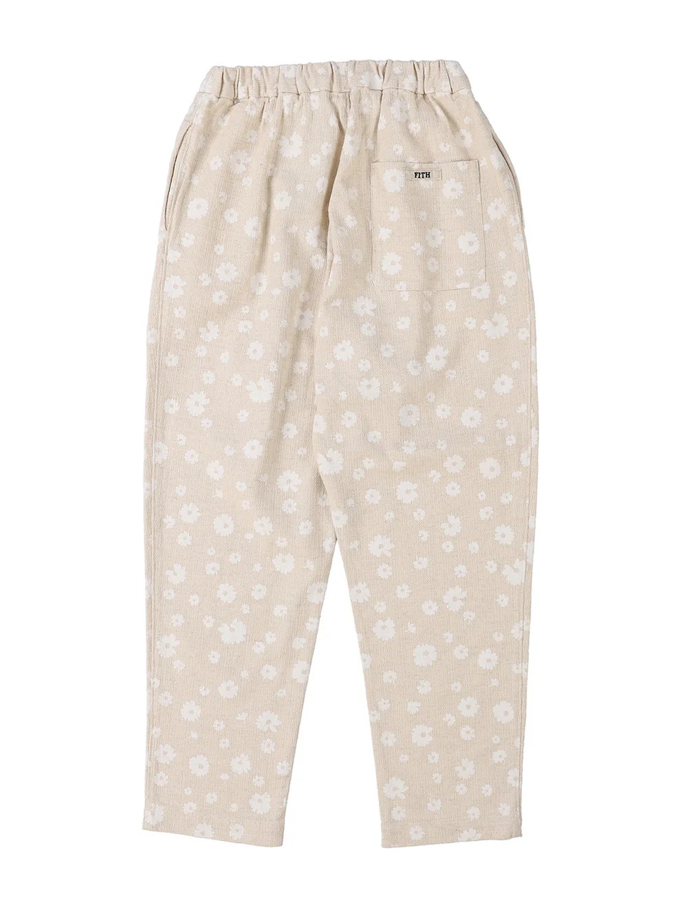 Floral Cotton Linen Long Pants