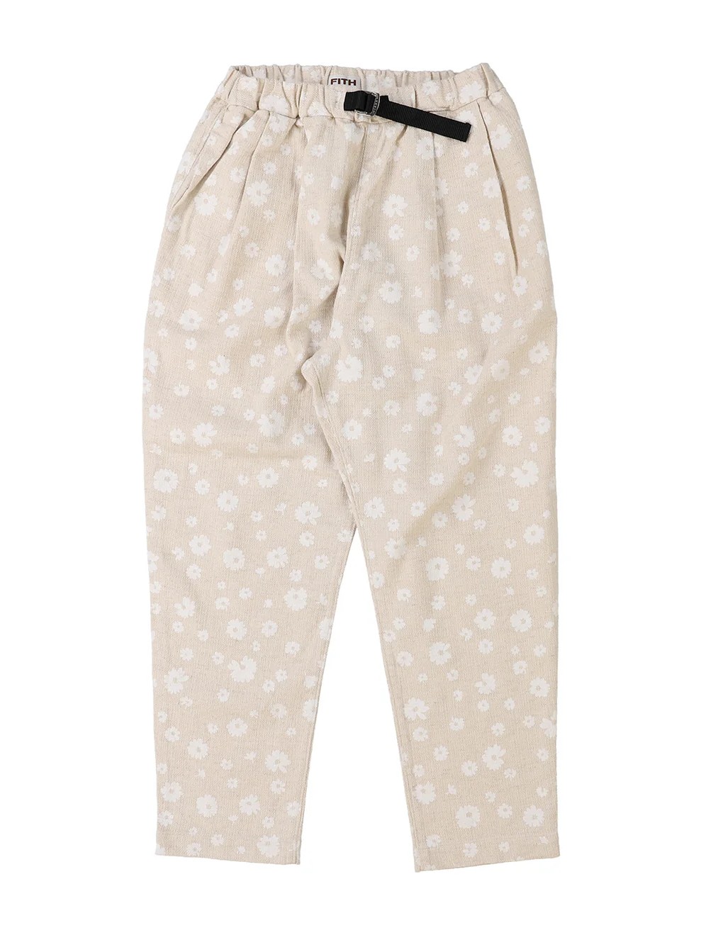 Floral Cotton Linen Long Pants