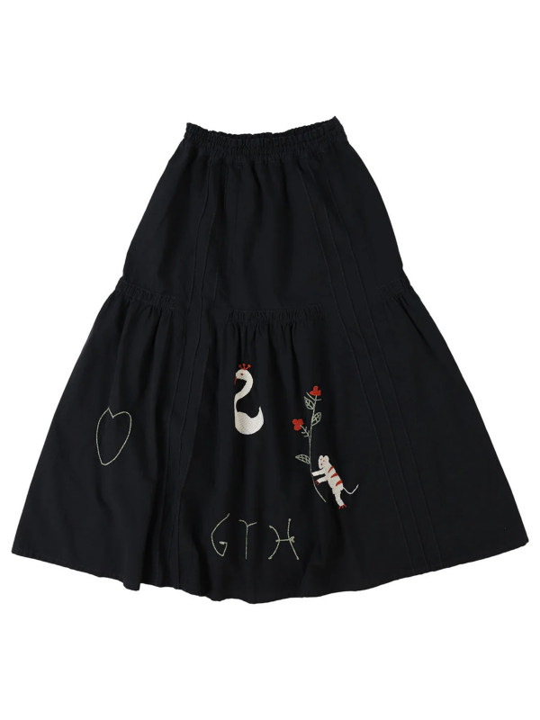 Dungaree Switched Design Skirt