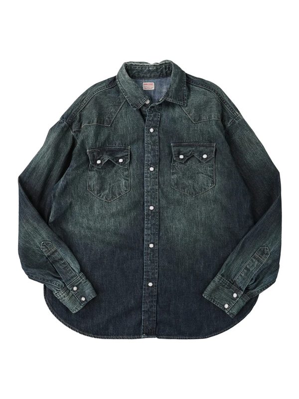 8oz Denim Western Shirt