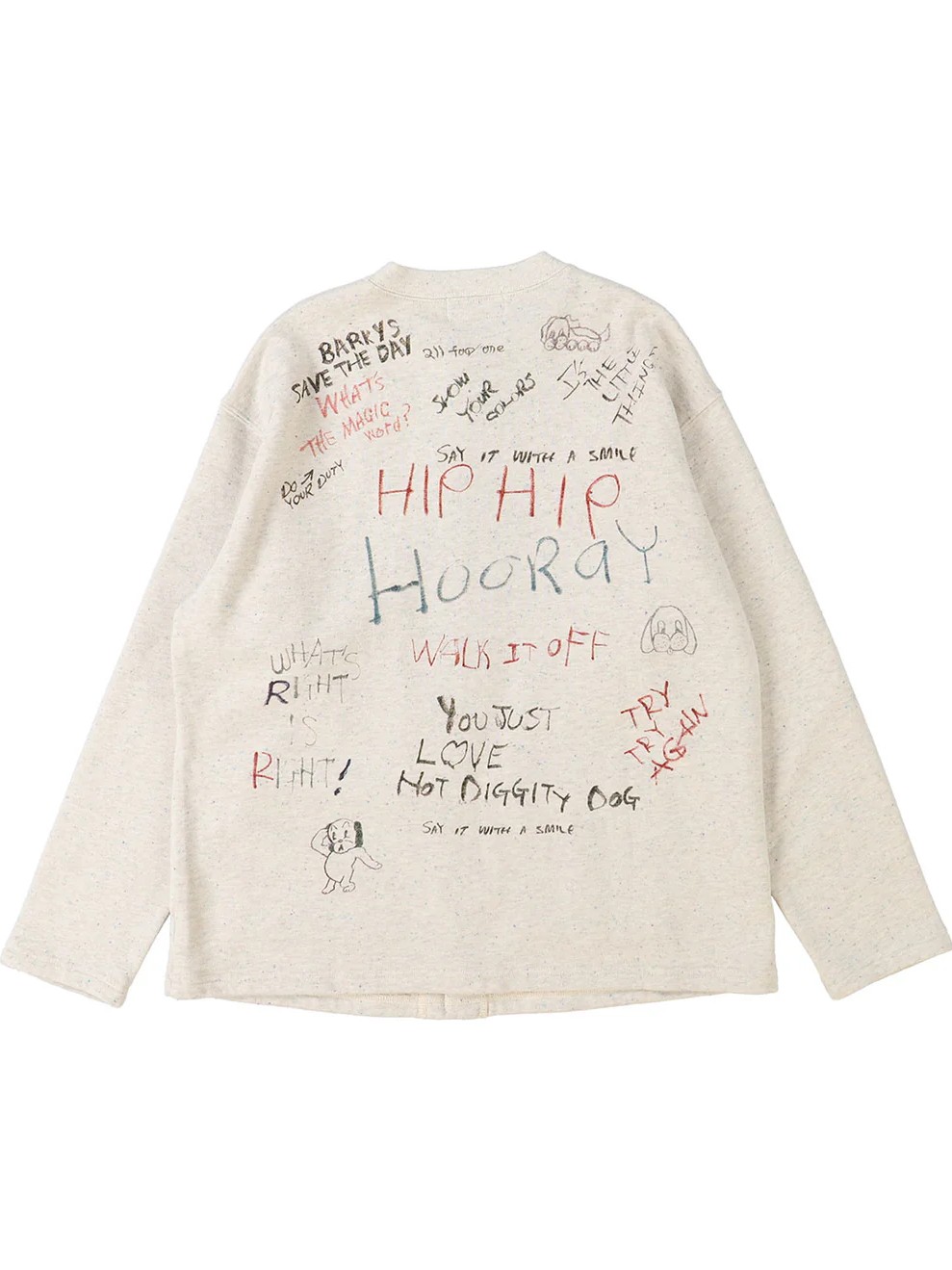 PENNIE Scribble Sweat Cardigan