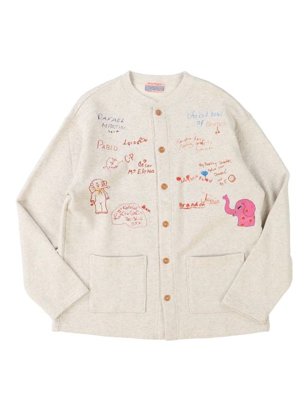 PENNIE Scribble Sweat Cardigan