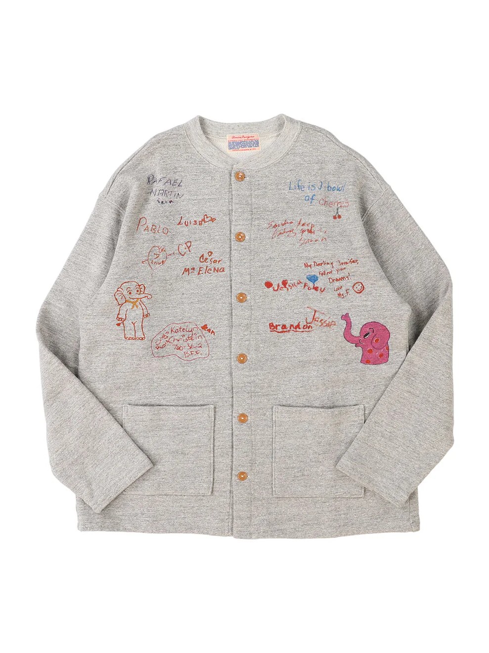PENNIE Scribble Sweat Cardigan
