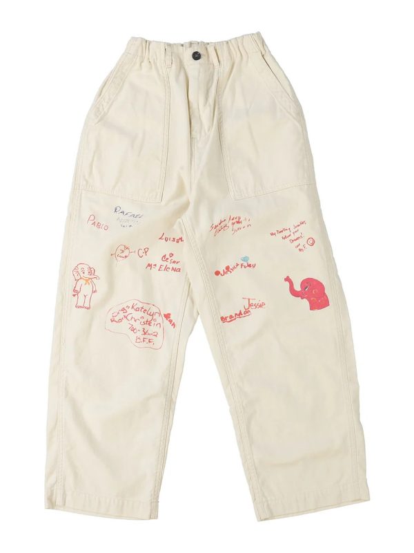 Military Backsatin Scribble Pants