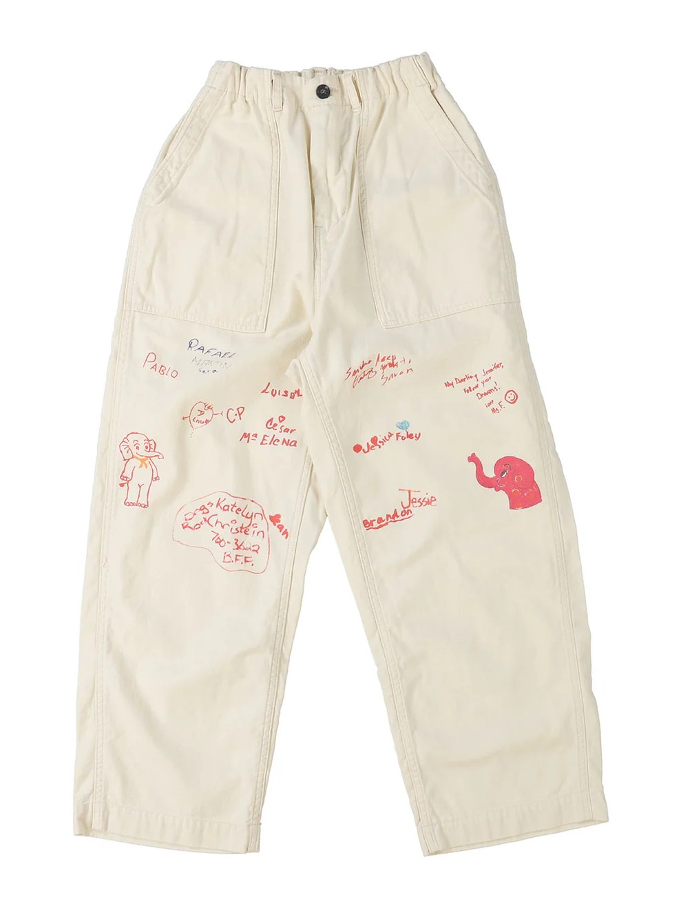 Military Backsatin Scribble Pants