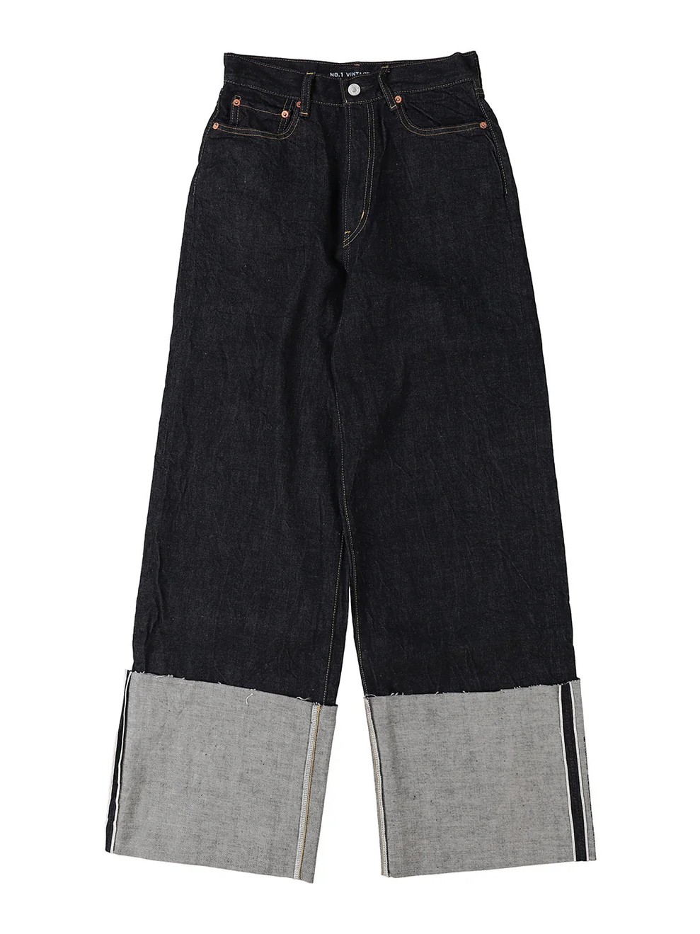 Denim Rolled-up Pants